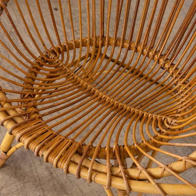 1960s Pair of Italian Rattan and Bamboo Chairs For Sale - Image 13 of 18