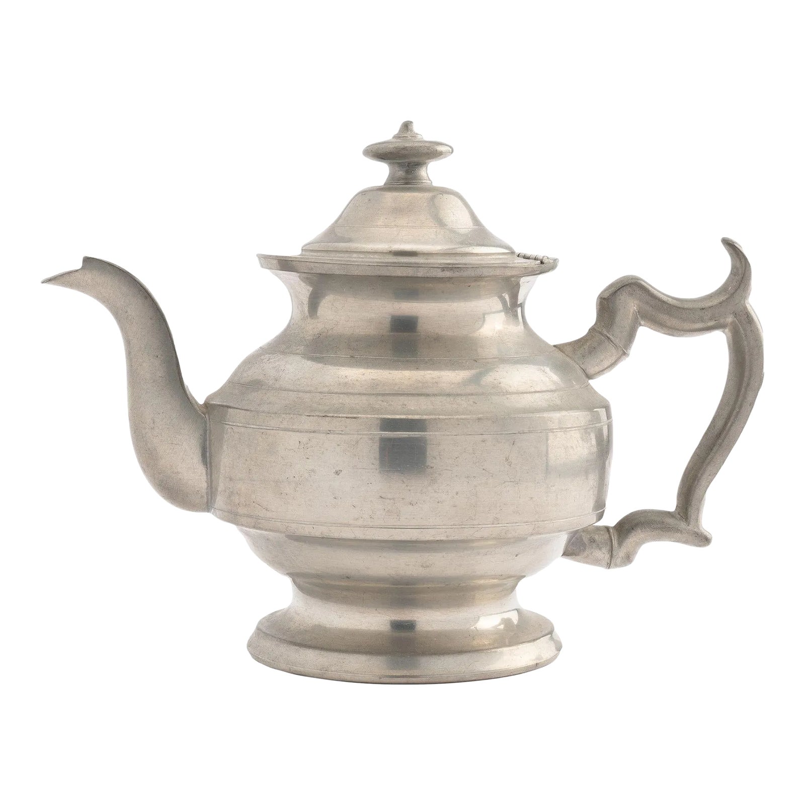 Woodbury Pewter Academic Revival Pewter Holloware Teapot, 1952 Chairish