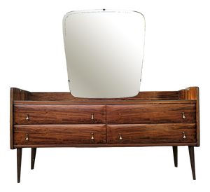 Mid-Century Dressing Table with Mirror, Italy, 1960s
