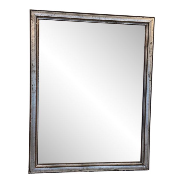 Antique Silver Gilt Wall Mirror For Sale