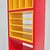 Vintage Yellow and Red Lacquered Vinyl Bookcase, 1980s For Sale - Image 18 of 18