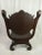 Vintage Victorian Mahogany Griffin / Lions Head Carved Savonarola Chair For Sale - Image 9 of 12