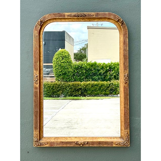 Vintage Ornate Wood Wall Mirror For Sale - Image 10 of 17