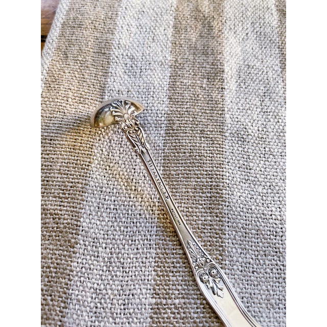 Victorian Antique Tiffany & Co Silver Plated Mustard Ladle For Sale - Image 3 of 5