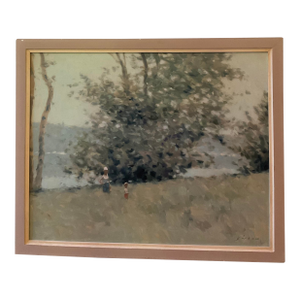 1960s Andre Gisson Impressionist Landscape Oil Painting