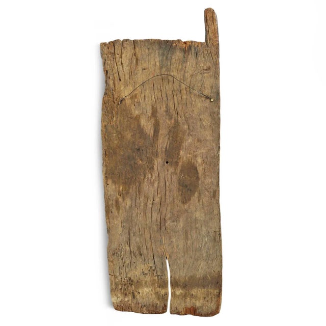 Mid 20th Century Vintage Igbo Carved Wood Door For Sale - Image 5 of 5