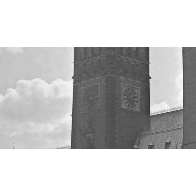 Traditional Couple Standing at Colonnade to City Hall Hamburg, Germany 1938, Printed 2021 For Sale - Image 3 of 5