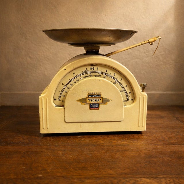 Mid-Century Modern Mid-Century Mechanical Ticka Kitchen Scale from Karlsson, Sweden, 1960s For Sale - Image 3 of 5