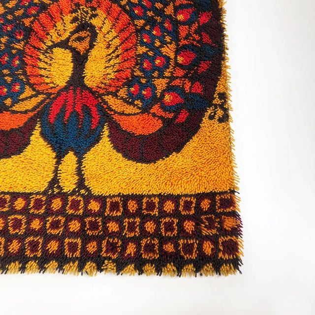High Pile Rya Rug by Ege Rya for Taepper Deluxe, Denmark, 1970s For Sale - Image 4 of 18