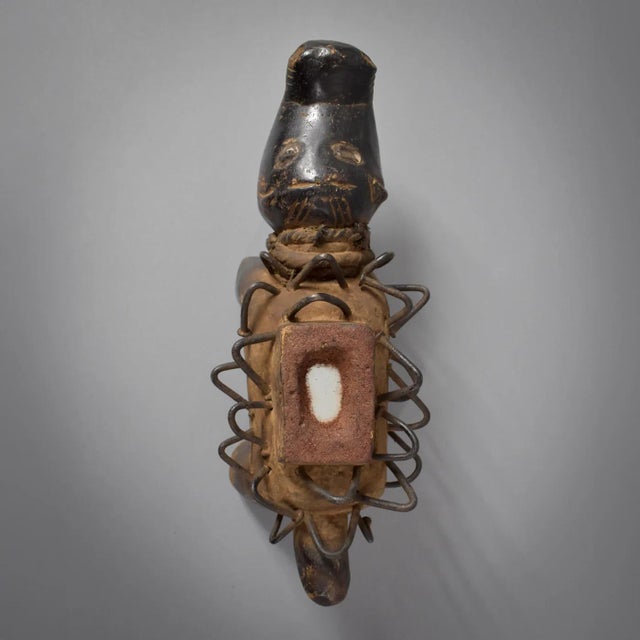 Early 20th Century Bakongo Nkisi Nikondi Nail Power Fetish Dog For Sale - Image 9 of 9