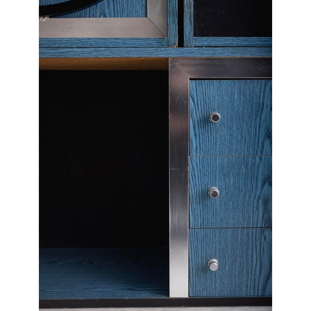 Wood Space Age Italian Wall Unit For Sale - Image 7 of 18