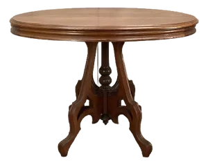 Victorian Renaissance Revival Walnut Parlor Table, Circa 1870s