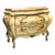 Wood Mid-Century Italian Venetian Hand Painted Floral Commode / Chest Faux Marble Top For Sale - Image 7 of 7