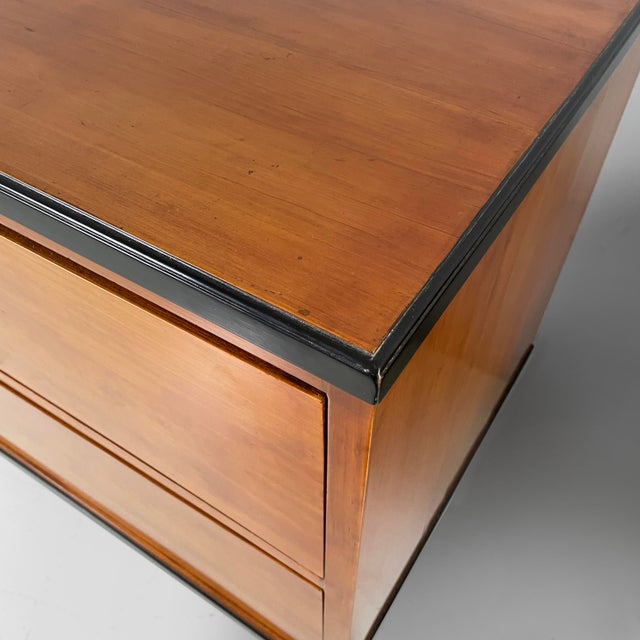 Black German Biedermeier Style Chests of Drawers in Wood with Black Edges, 1930s, Set of 2 For Sale - Image 8 of 13