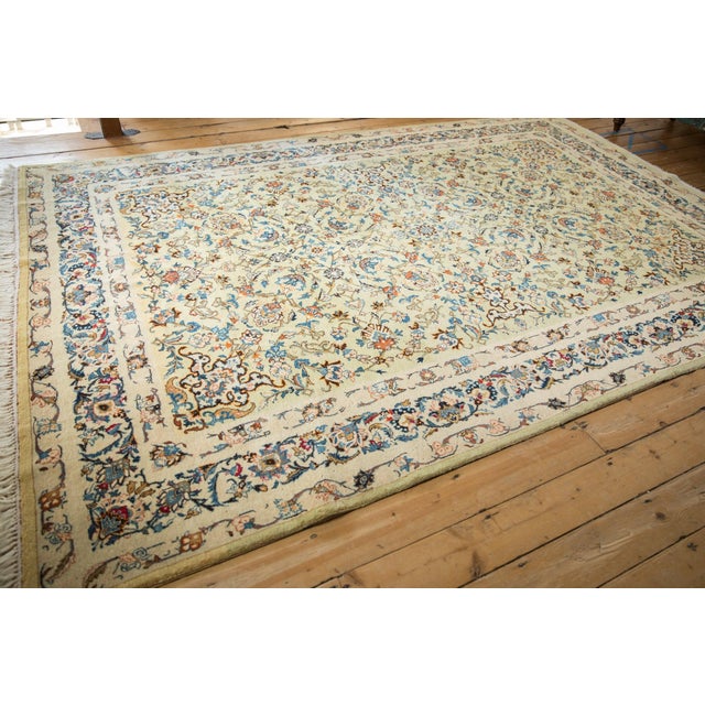 Vintage Kashan Carpet - 7'5" x 10'3" For Sale - Image 10 of 11