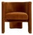 Matthew Izzo Home Lansky Rust Velvet Barrel Chair For Sale