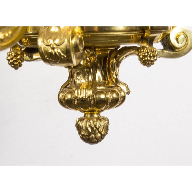 Early 20th Century French Louis XIV Style Twelve Branch Ormolu Chandelier For Sale - Image 10 of 11