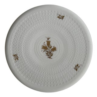Romanze Goldblume Cake Plate by Björn Wiinblad for Rosenthal Studio Linie, Germany, 1980 For Sale