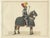 Armoured Knight and Horse in Tournament Dress, 1842, Paper For Sale
