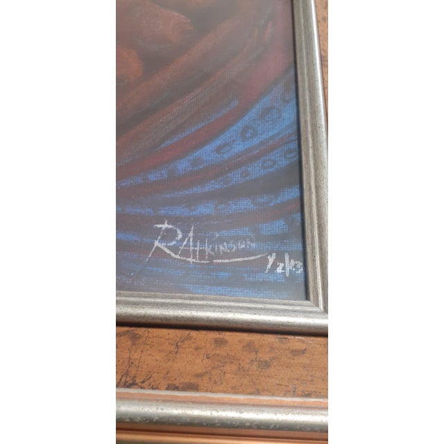 Contemporary "Eternal Embrace" Nude Figurative Acrylic on Canvas Painting by Richard Atkinson, Framed For Sale - Image 4 of 6