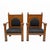 Art Deco Amsterdam School Armchairs in Oak, 1920s, Set of 2 For Sale - Image 10 of 13