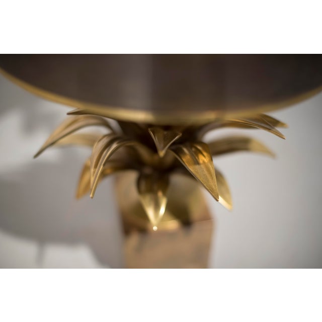 1970s 1970s Maison Charles Bronze Lotus Flower Lamp For Sale - Image 5 of 8