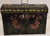 Folk Art 19th Century Hand-Painted Tole Metal Box With Floral Decoration For Sale - Image 3 of 8