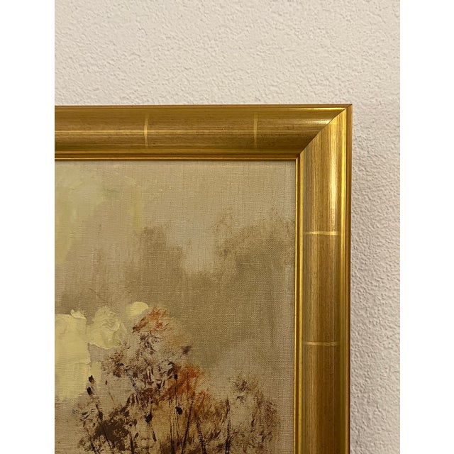 Sergio Cecchi, Paysage, Genève, Oil on Canvas, Framed For Sale - Image 10 of 13