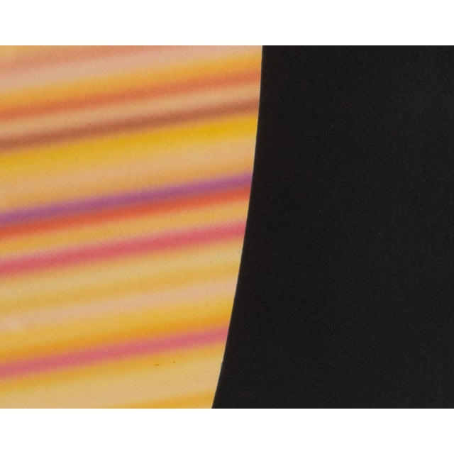 1980s 1981 “Odyssey” Acrylic on Paper Abstract Airbrush Painting Signed by Artist Steve Redman For Sale - Image 5 of 8