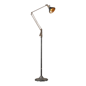Vintage Industrial Dazor Articulated Floor Lamp