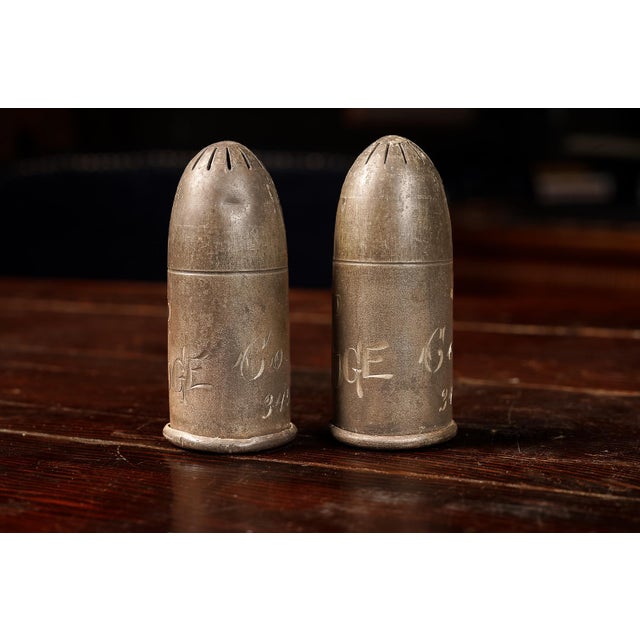 Vintage Camp Dodge Rockford Silver Plating Co. Salt & Pepper Shakers Set- a Pair For Sale - Image 4 of 5