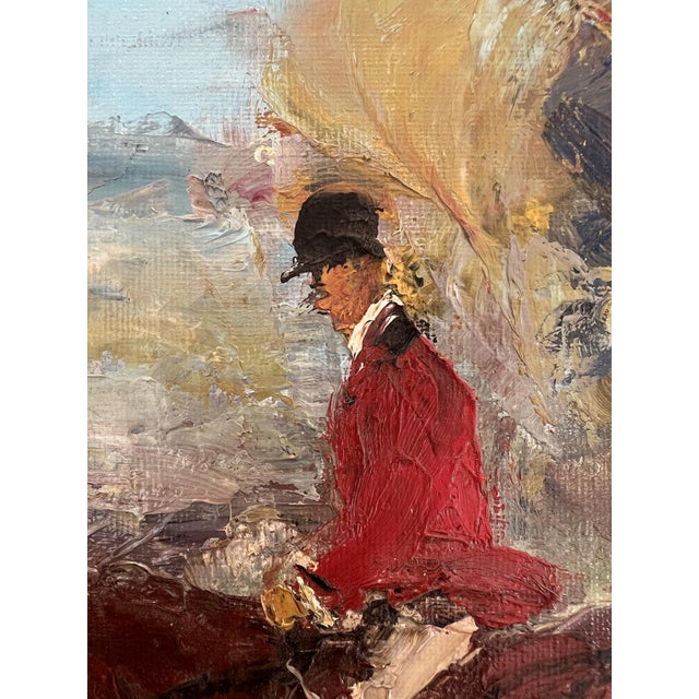 Frank, Cavaliers en balade, Oil on Canvas For Sale - Image 8 of 11