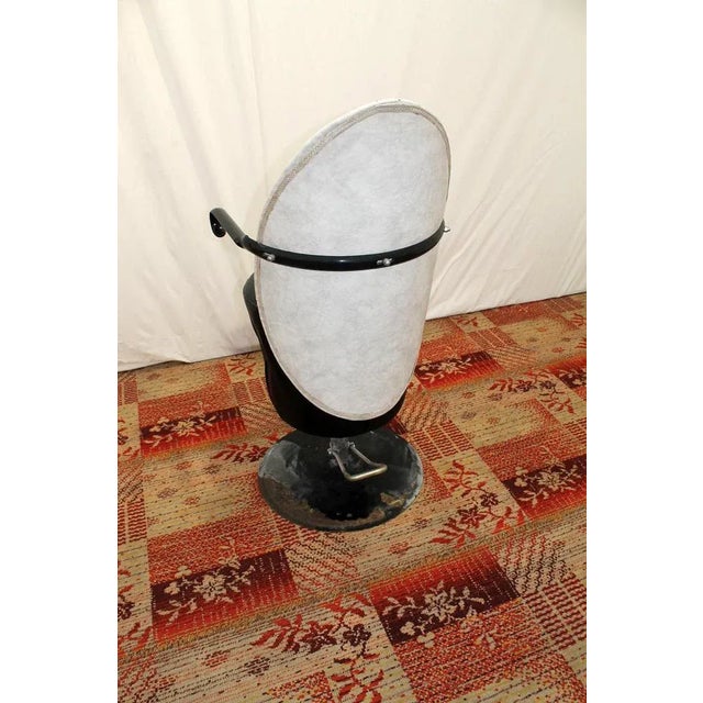 Leather Swivel Hairdressing Salon Chair, 1980s For Sale - Image 6 of 12