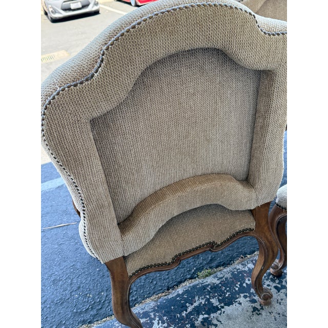 2010s Kreiss Furniture Palazzo Arm Chairs, Pair For Sale - Image 5 of 12