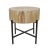 Mia Round Wood & Iron Side Table For Sale - Image 10 of 10