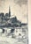Paper Notre Dame, Paris Original Drypoint Etching by Harold Field Kellogg For Sale - Image 7 of 10