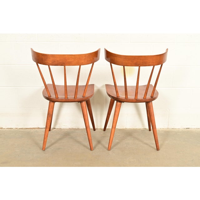 Paul McCobb Planner Group Mid-Century Modern Spindle Back Side Chairs or Dining Chairs, Pair For Sale - Image 12 of 14