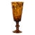 1980s Magnificent, Large Classic Trumpet Shaped Tortoise Shell Style Vase on a Turned Pedestal Base For Sale