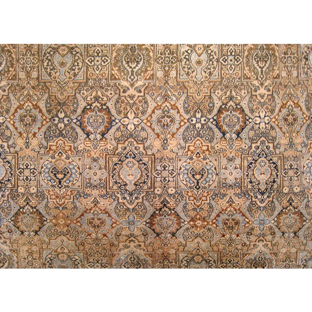 Antique Persian Meshed Oriental Rug, in Large size, w/ Floral Elements For Sale In New York - Image 6 of 7