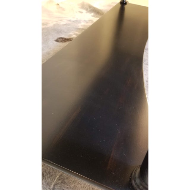 American Final Clearance Only Ralph Lauren Equestrian Collection Distressed Ebony Sideboard Console of Late 20th Century For Sale - Image 3 of 12