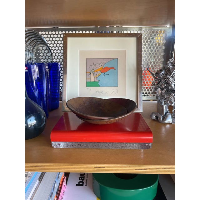 Metal 1990s Bruce R. MacDonald Brm Dome Copper Bowl Sculptures Signed Numbered Set For Sale - Image 7 of 10