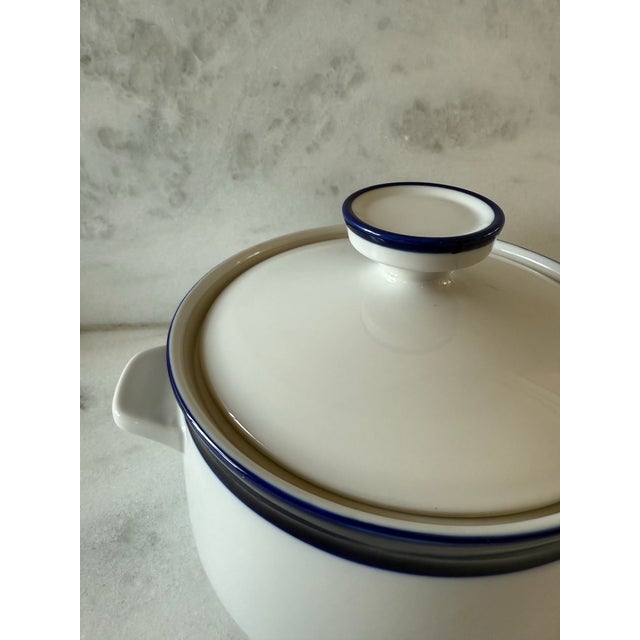 Ceramic Vintage Stoneware Noritake Primastone Fjord Casserole Dish For Sale - Image 7 of 10