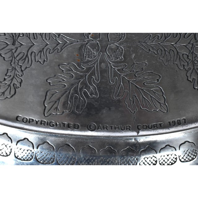 Vintage Arthur Court Acorns Serving Platter For Sale In San Francisco - Image 6 of 8