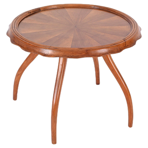 Italian Blond Walnut Coffee Table by Osvaldo Borsani, 1930s