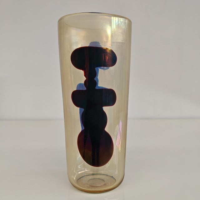 Mid-Century Modern Artistic Vase in Murano Glass by Fulvio Bianconi for Venini, 1950s For Sale - Image 3 of 18