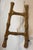 Vintage Faux Bamboo Gold Metal Petite Table Easel For Sale In Dallas - Image 6 of 8