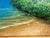 Early 21st Century Tropical Beach Oil Painting Signed M Gordon, Palm Tree Seascape, Caribbean Coast For Sale - Image 5 of 13