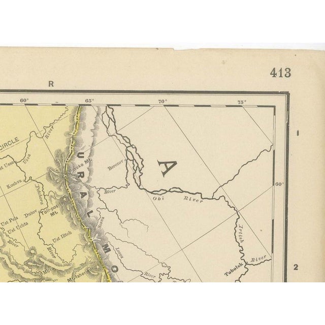 Paper Antique Map of Europe Before the First World War by Rand McNally, 1899 For Sale - Image 7 of 12