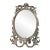 1960s Mid-Century Hollywood Regency Gilt Oval Mirror by Turner Mfg. Co. 31" Tall For Sale