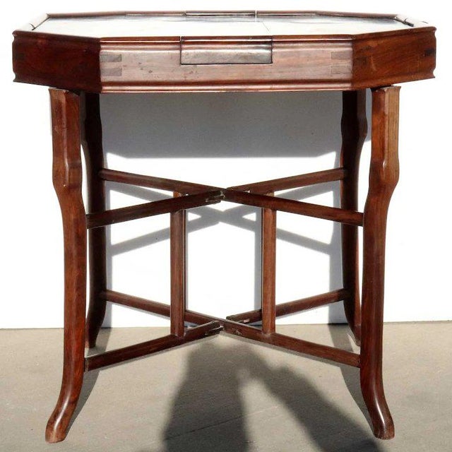 Chinese Qing Rosewood Octagonal Mahjong Games Table Chairish